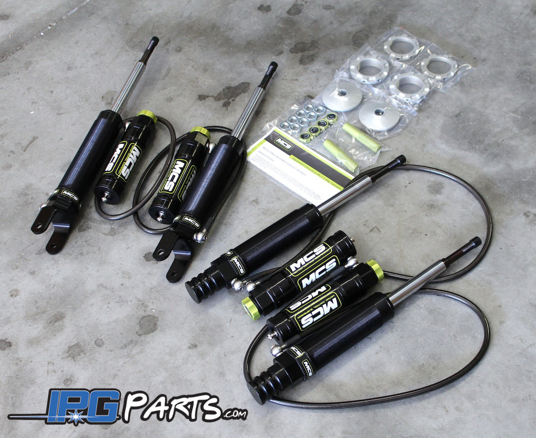 MCS Double Adjustable Remote Reservoir Dampers for the 1994-2001