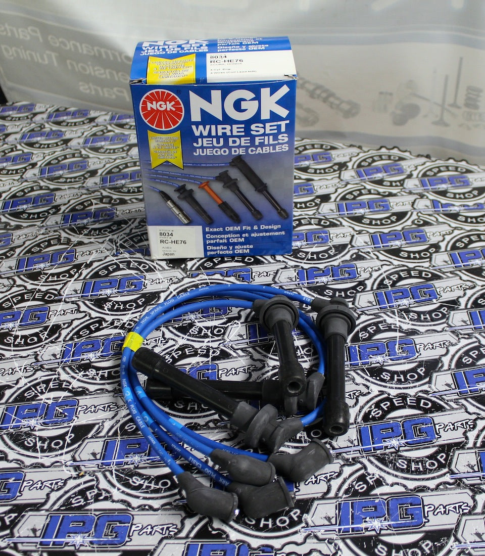 NGK Spark Plug Wire Set For 19922000 Honda Civic D16Z6 D16Y8 Engine