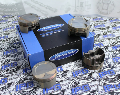 Supertech Performance Pistons with 9.1:1 Compression Ratio, 86.50mm Bore for the Honda - Acura K20A, K20A2, K20Z1, and K20Z3 Engines