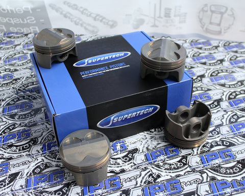 Supertech Performance Pistons with 11.2:1 Compression Ratio, 86.5mm Bore for the Honda - Acura K20A, K20A2, K20Z1, and K20Z3 Engines