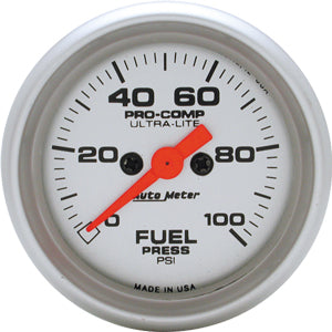 Autometer Ultra-Lite Fuel Pressure 0-100 PSI