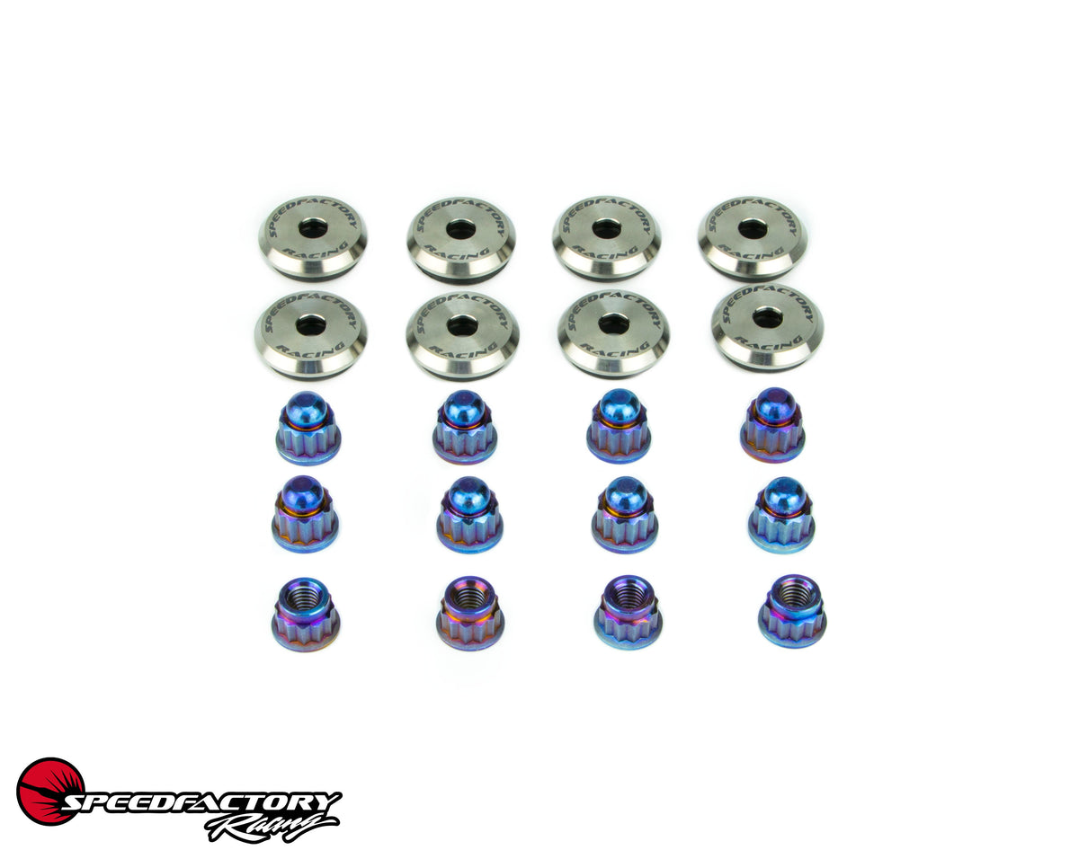 Kit De Boulons Moteur SpeedFactory Titane Brûlé Pour Honda/Acura K-Series