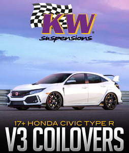 KW Suspensions V3 Coilover Kit: 2017+ Honda Civic Type R FK8