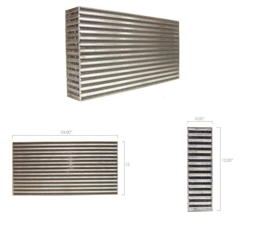 Intercooler Core - Garrett GT 23.7x12x3.8,  P/N: 486827-6002