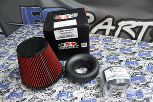 Blox Racing 3" Bellmouth Velocity Stack - Air Filter - Silicone Coupler Set