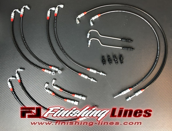 EG Full Tuck Brake Line Kit (stock master cylinder setup)