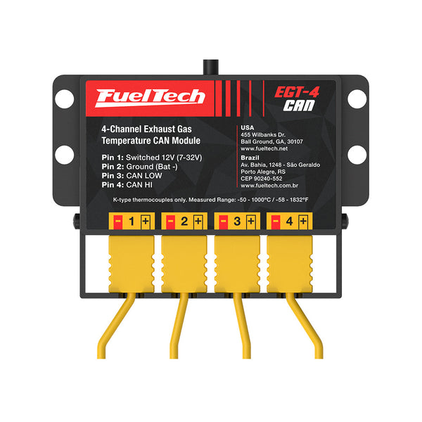 FuelTech 4 Channel Exhaust Gas Temperature Module with CAN Connectivity for Type K Thermocouple