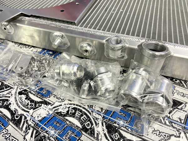 Drag Radiator Plm PLM K-Swap Full Size Race Radiator V3 - Honda Acura K-Swap EG EK DC2 ...