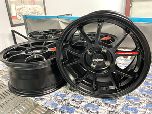 Lenso 95g Wheels - 15x7" +40mm 4x100 - Satin Black