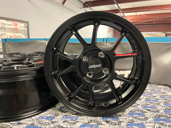 Lenso 95g Wheels - 15x7" +40mm 4x100 - Satin Black