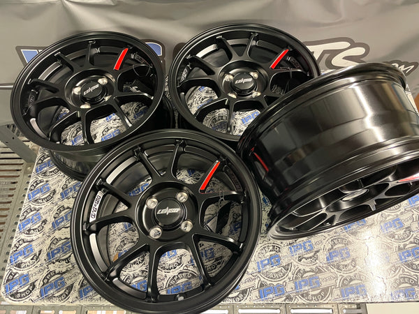 Lenso 95g Wheels - 15x7" +40mm 4x100 - Satin Black