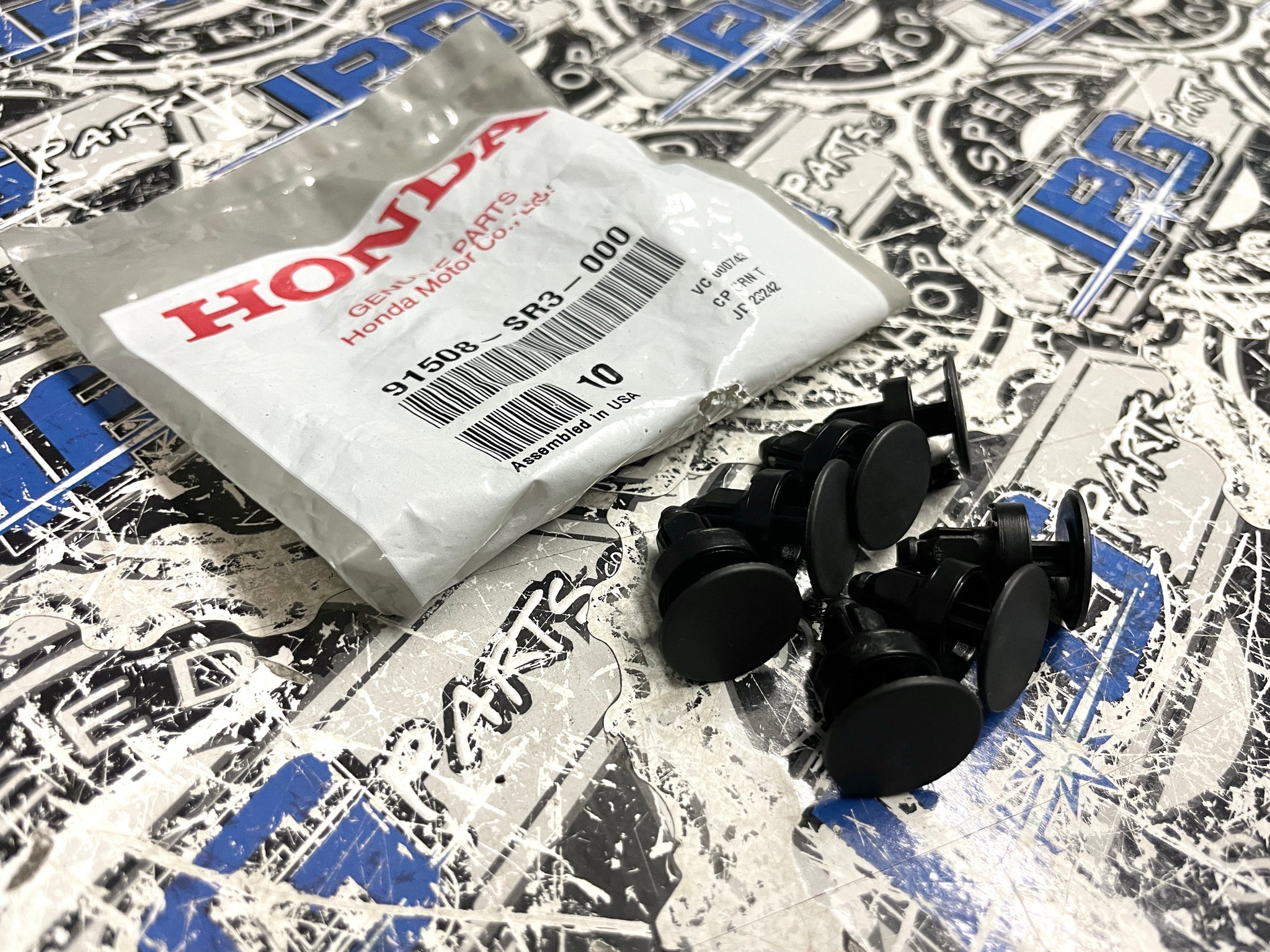 20x Woodzdon Black Cowl Panel Clips For Honda Civic Del Sol Odyssey – 91508-SR3-000