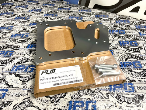 Precision Works PLM Billet Aluminum Staging Brake Mounting Plate for K Series K20 K24