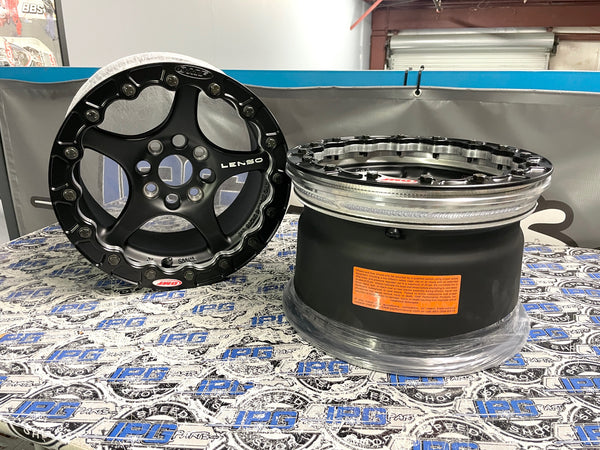 Lenso VPD 13x8.5" 4x100 Racing Wheels with OMF Single Outer Beadlocks