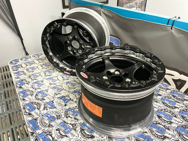 Lenso VPD 13x8.5" 4x100 Racing Wheels with OMF Single Outer Beadlocks