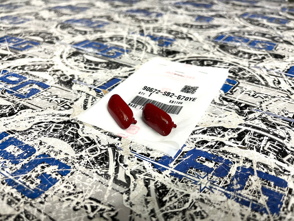 OEM Honda Front Bumper License Frame Plugs Cover - Multiple Colors