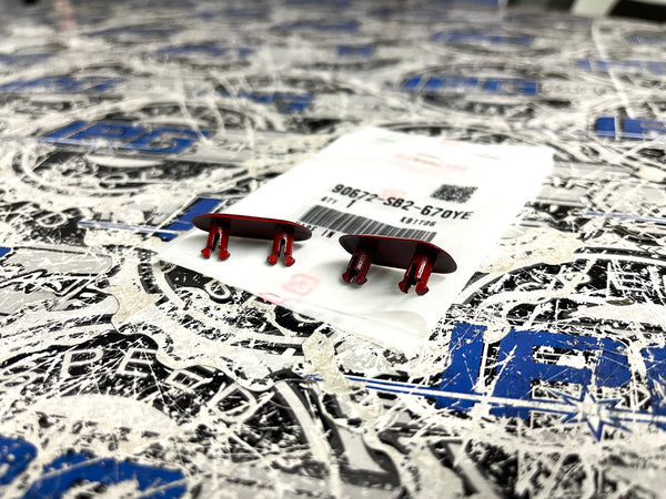 OEM Honda Front Bumper License Frame Plugs Cover - Multiple Colors