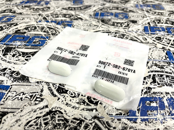 OEM Honda Front Bumper License Frame Plugs Cover - Multiple Colors