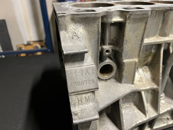 B17a1 CSS Engine Block - Bare Honda B17 Block with Matching Main Caps