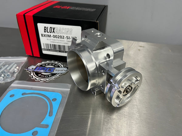 Blox Racing 70mm Billet Throttle Body For Honda & Acura B16 B18 B20 D16 H22 and F20C Engines
