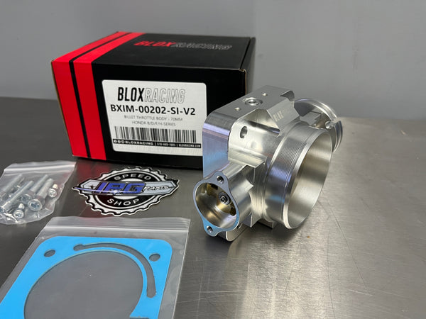 Blox Racing 70mm Billet Throttle Body For Honda & Acura B16 B18 B20 D16 H22 and F20C Engines
