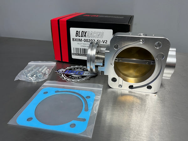 Blox Racing 72mm Billet Throttle Body For Honda & Acura B16 B18 B20 D16 H22 and F20C Engines