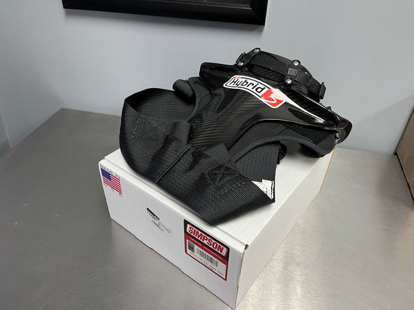 Used Simpson Racing Hybrid S Head and Neck Restraint - Small