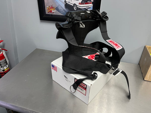 Used Simpson Racing Hybrid S Head and Neck Restraint - Small