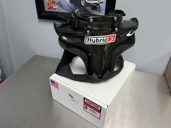 Used Simpson Racing Hybrid S Head and Neck Restraint - Small