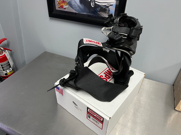 Used Simpson Racing Hybrid S Head and Neck Restraint - Small