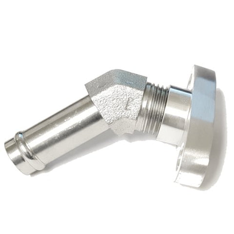 Flange, Oil Drain / Return, GT/GTX 40-45, T3/T4, Special Combo 45 degree tight turn elbow