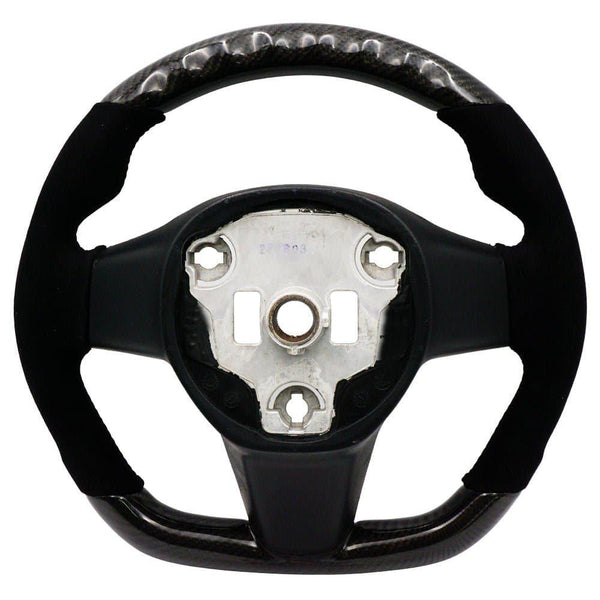 Carbon/Alcantara Steering Wheel - Tesla Model 3 / Model Y - BLOX Racing