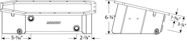Moroso Aluminum K Swap Race Oil Pan Fits Honda K20, K24 Engines