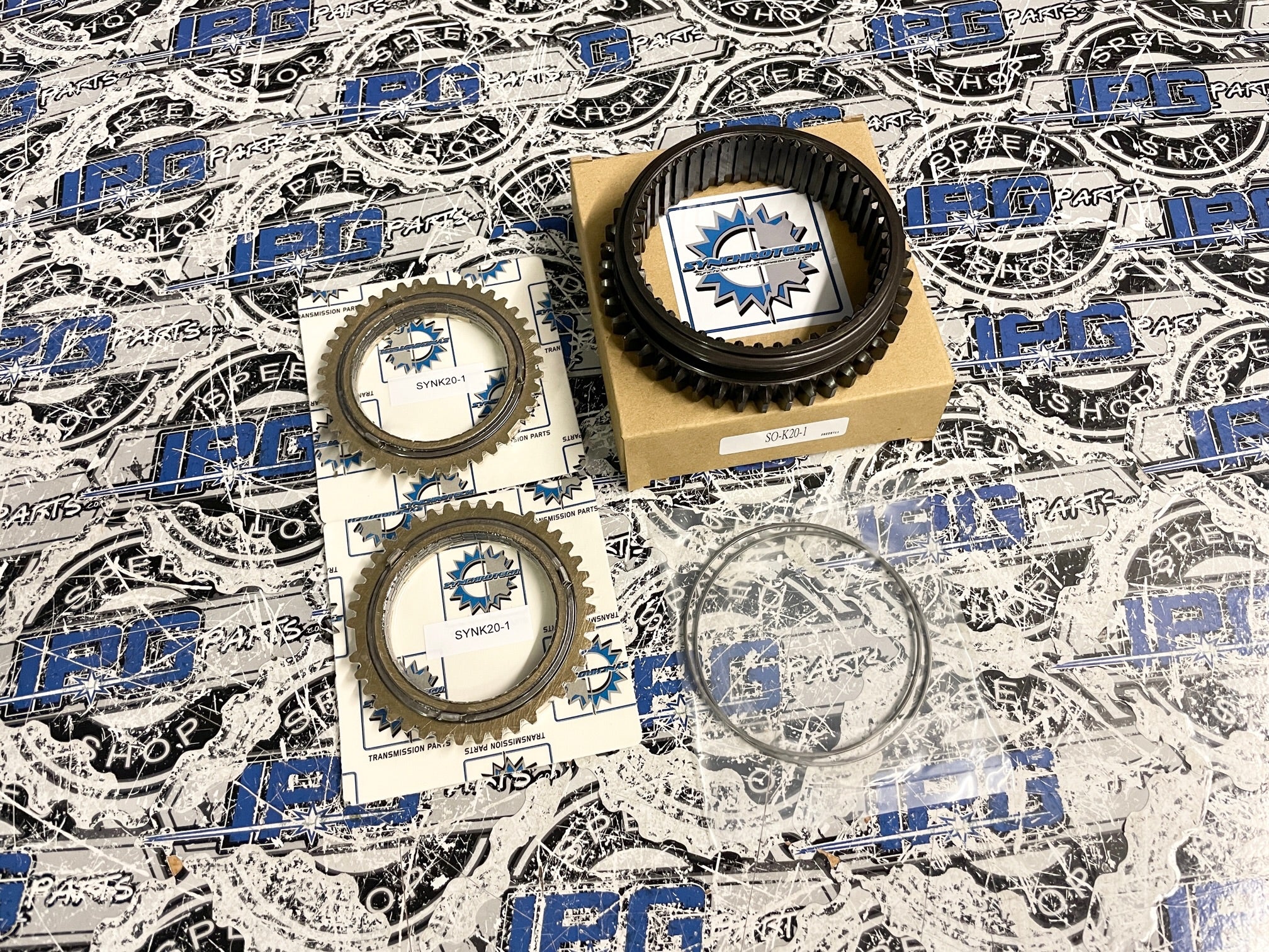 Synchrotech 1st-2nd Carbon Synchro Sleeve Set Fits Honda K20 K20A