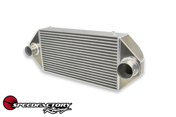 SpeedFactory Racing HP Dual Backdoor Front Mount Intercooler  - 3" inlet / 3" Outlet (850HP-1000HP)