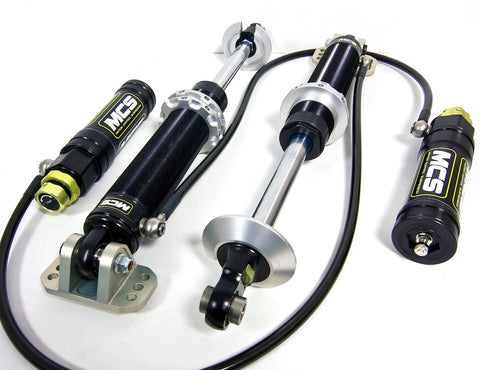 MCS Triple Adjustable Remote Reservoir Dampers for the 2006-2012 Porsche GT3 GT3RS & GT2