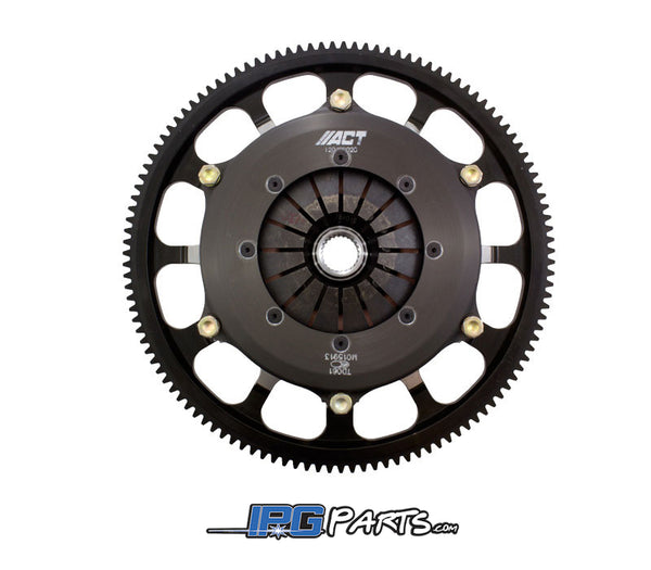 ACT Twin Sintered Iron Race Disc Clutch Kit with Flywheel - 2002-2006 Acura RSX Type S K20A K20A2 K20Z1 Engines