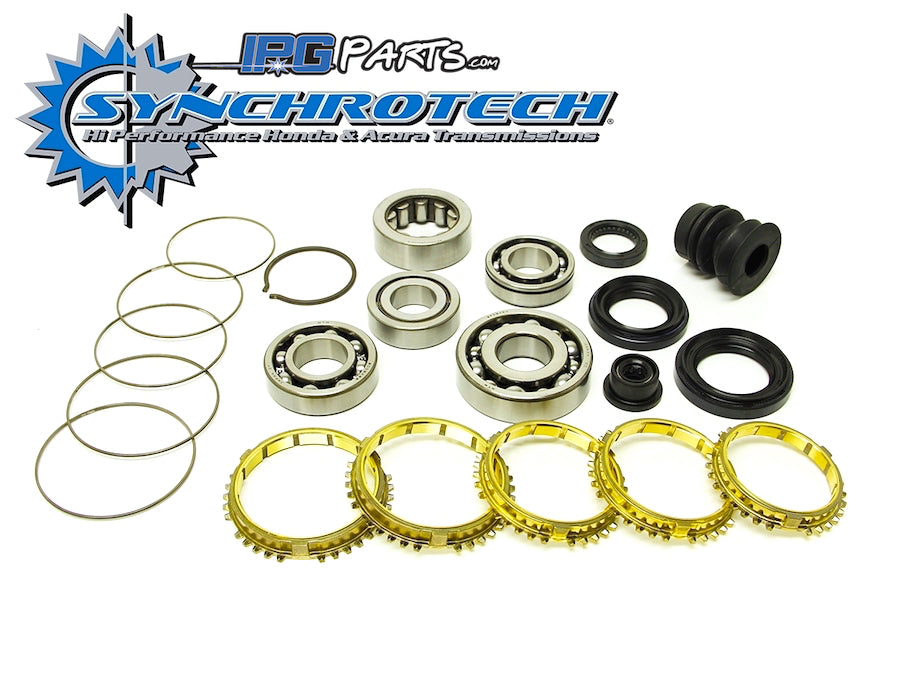 Synchrotech Brass Basic Rebuild Kit For 1988-2001 Honda Civic D15 D16 Transmissions (with Black 40mm ID Speedometer Gear)