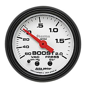 Autometer Phantom Vacuum-Boost 0-2.0 Bar (Mechanical)