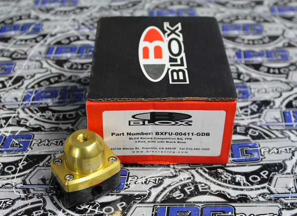 Blox Racing 3 Port Competition Adjustable Fuel Pressure Bypass Regulator (FPR)