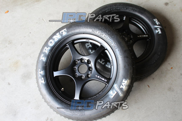 Lenso XPD 15x3.5" 4x100 Racing Wheels & Tire Package