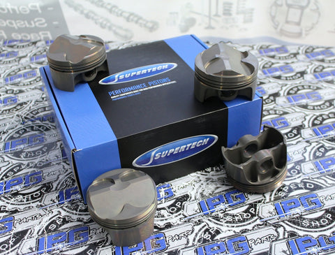 Supertech Performance Pistons with 12:1 Compression Ratio, 86mm Bore for the Honda - Acura K20A, K20A2, K20Z1, and K20Z3 Engines