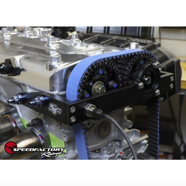 Speed Factory Racing Mechanical Fuel Pump & Cam Trigger Bracket for the Honda - Acura B Series VTEC (B16, B18C) Engines