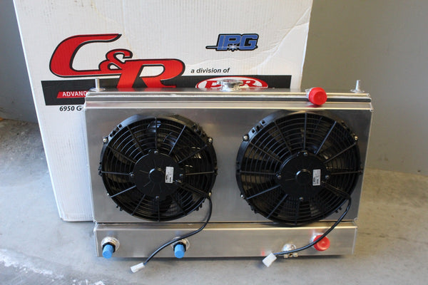 C&R Aluminum Radiator w- Oil Cooler for 94-01 Acura Integra Full Width