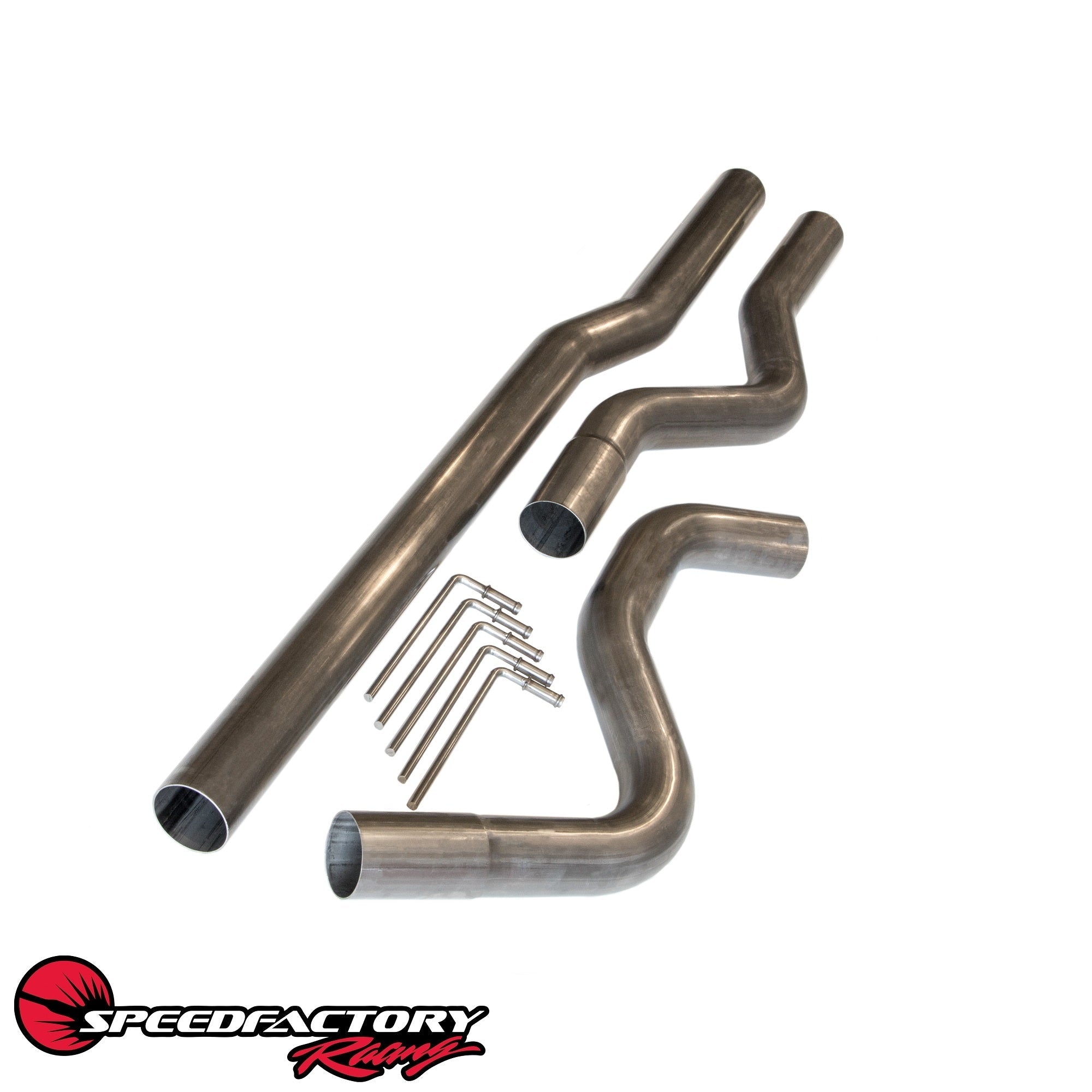 SpeedFactory Racing 3" Stainless Steel Mandrel Bent Cat-Back Exhaust Piping Kit