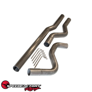 SpeedFactory Racing 3" Stainless Steel Mandrel Bent Cat-Back Exhaust Piping Kit