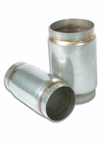 Vibrant Performance Stainless Steel Race Muffler, 4" inlet-outlet x 5" long