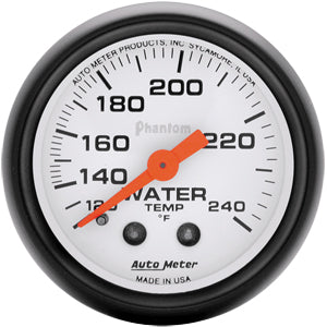 Autometer Phantom Water Temperature Gauge (Mechanical)
